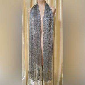 Silver and Gold Reflective Fishnet Scarf
